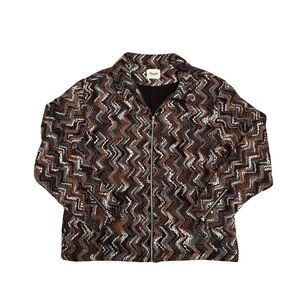 Kuwalla Montréal Zigzag Knit Patterned Jacket